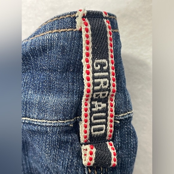 Marithe Francois Girbaud White Strap Jeans Convertible Pants Vintage 90’s Rare - Picture 3 of 10